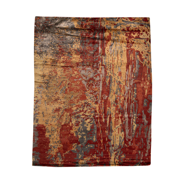 Bokara Rug Co., Inc. HandKnotted HighQuality Red and Yellow Area Rug
